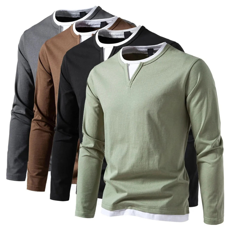 Men’s Dual-Layer Casual Top