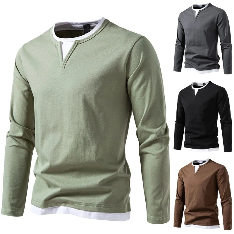 Men’s Dual-Layer Casual Top